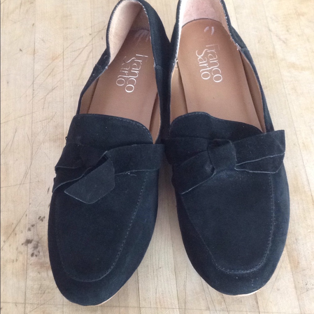 Brand new Franco Sarto black velvet loafers sz 8M
